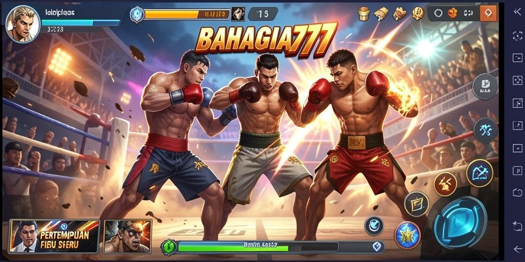 Tampilan gameplay sesuai dengan pertarungan seru di BAHAGIA777.