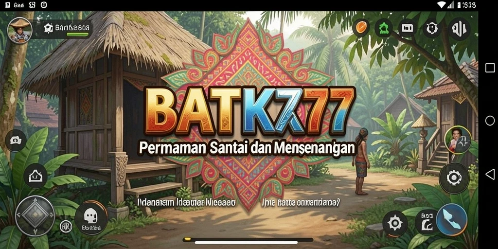 Tampilan gameplay menarik dari BATIK77 dengan grafis cerah dan tantangan seru.