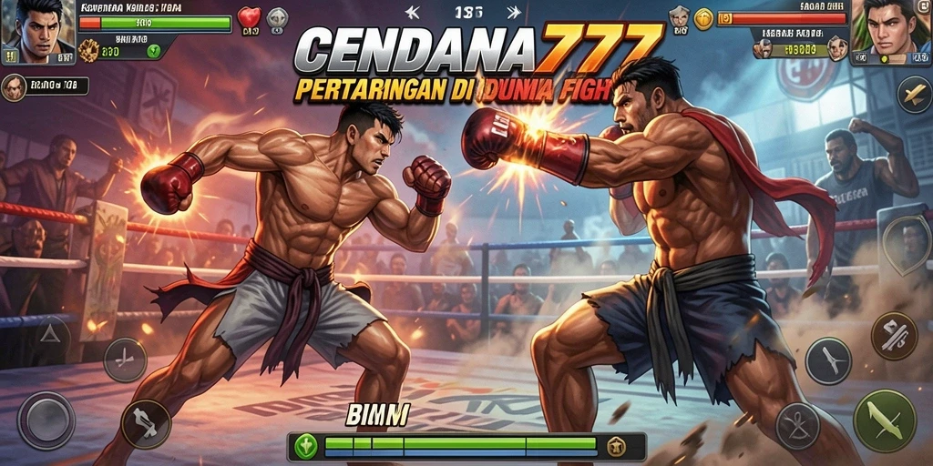 Gameplay CENDANA777 yang intens dan menegangkan saat bertarung.