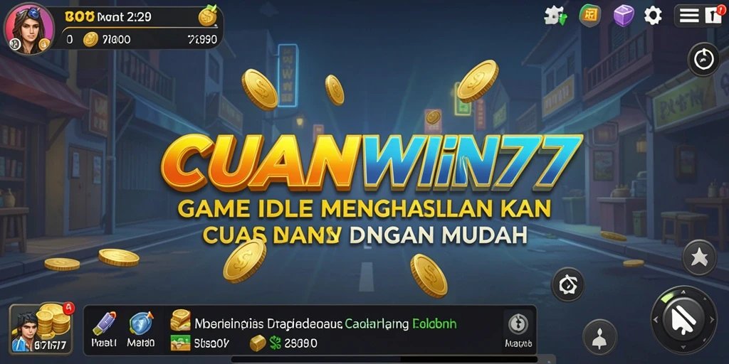 Screenshot gameplay dari CUANWIN77 yang menunjukkan aksi Idle menyenangkan.