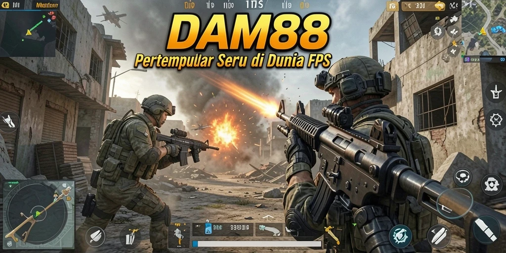 Gameplay intens dari DAM88 menampilkan aksi tembak-menembak yang seru.
