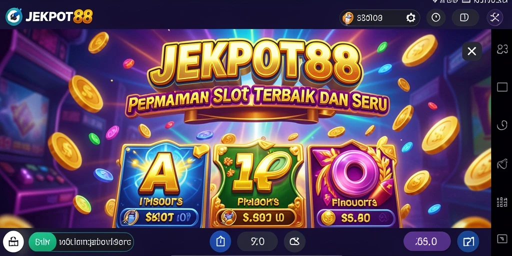 Tampilan gameplay seru di JEKPOT88 dengan grafis menarik.