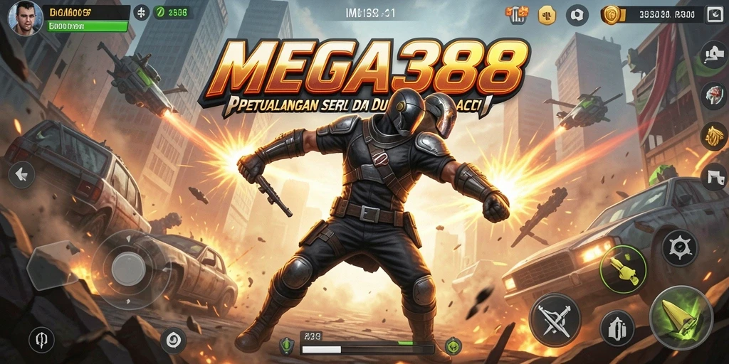 Tampilan gameplay MEGA388 yang menegangkan dan penuh aksi.