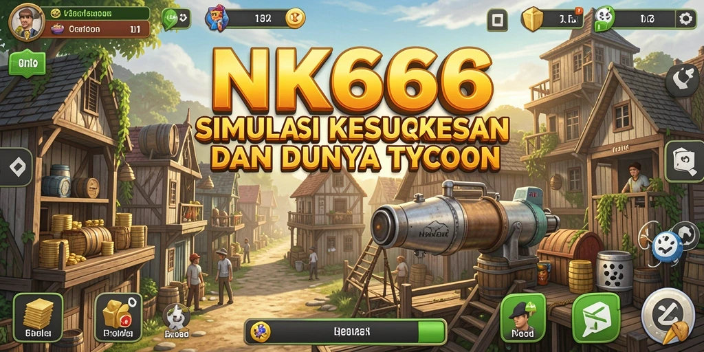 Tampilan gameplay NK666 yang menampilkan pengelolaan bisnis yang mendalam.