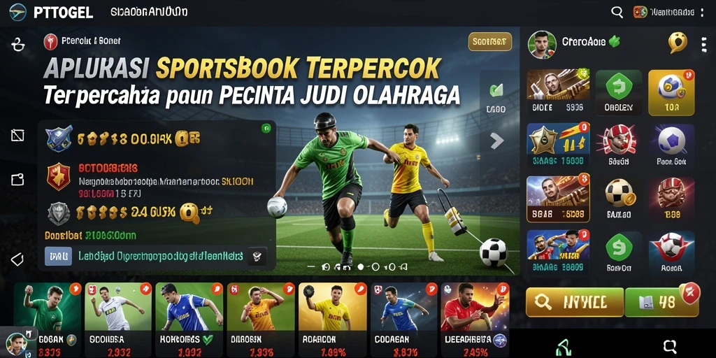 Tampilan utama PTTOGEL menunjukkan berbagai pilihan taruhan olahraga.