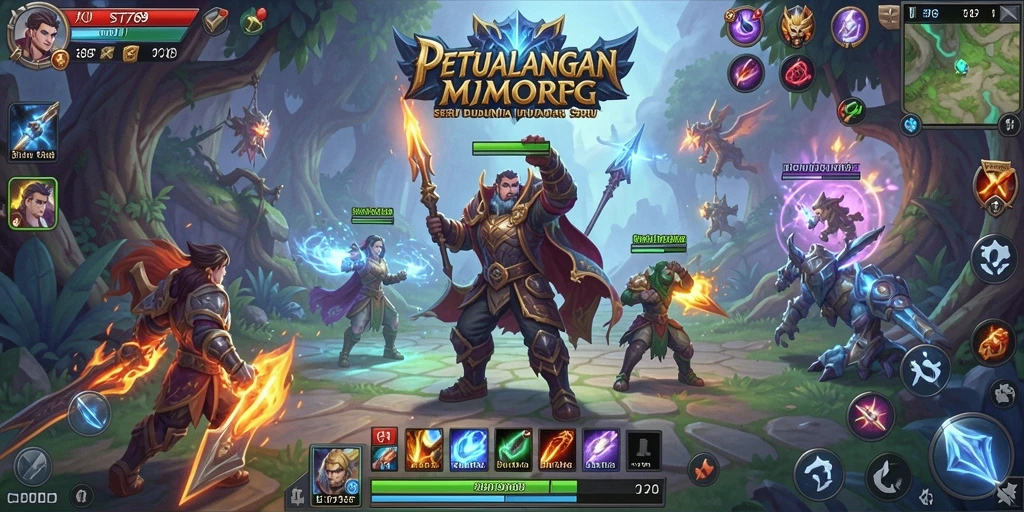 Tampilan gameplay <strong>ST789</strong> yang menakjubkan dalam petualangan MMORPG.