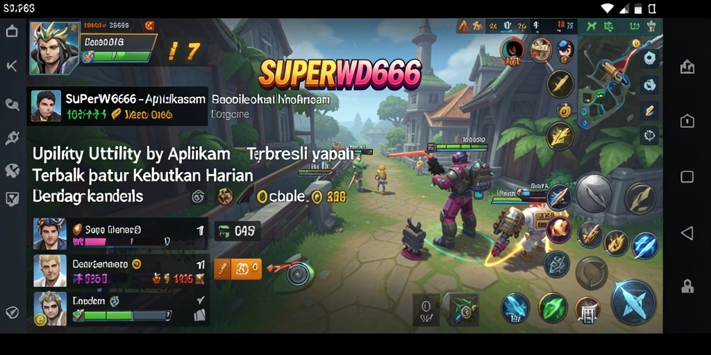 Tangkapan layar SUPERWD666 menunjukkan antarmuka pengguna yang intuitif.
