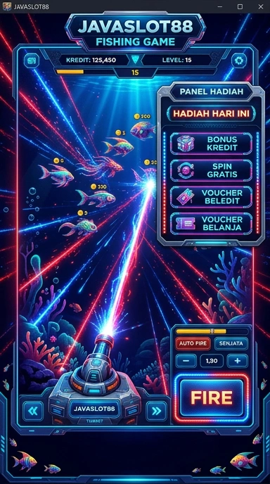 Screenshot aplikasi javaslot88 dengan berbagai pilihan kategori.